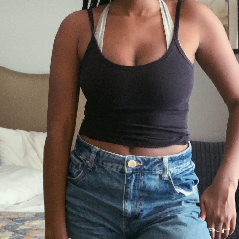 Forever 21 black cropped top